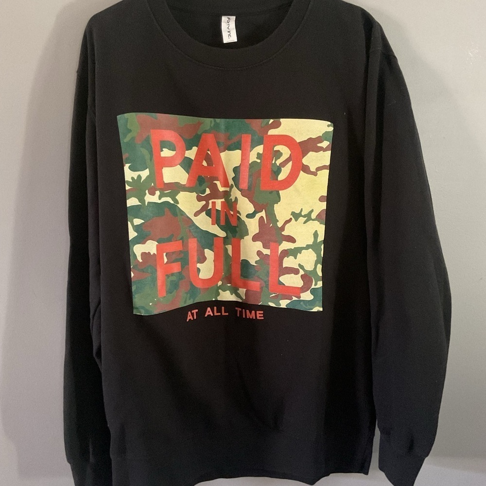 Black Graphic Sweater
